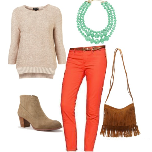 Bring colored jeans into fall outfit impassioned fashion