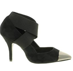 ASOS heel black cap toe metallic trend 2012